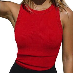 Jar of Love Racerback High Neck Tank Top with removable Built in Bra